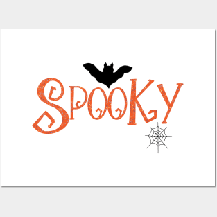 Spooky Halloween design orange Posters and Art